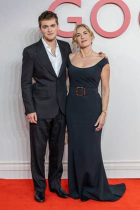 December 3, 2025, London, United Kingdom: Joe Anders and Kate Winslet attend the Goodbye June World film premiere at Curzon Mayfair, London. London United Kingdom - ZUMAs197 20251203_aaa_s197_126 Copyright: xPhilxLewisx