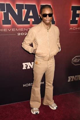 NEW YORK, NY - DECEMBER 3: Pharrell Williams at the 2025 Footwear News Achievement Awards at Cipriani 25 on December 3, 2025 in New York City. Copyright: xMediaPunchx