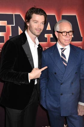 NEW YORK, NY - DECEMBER 3: Patrick Schwarzenegger and Tommy Hilfiger at the 2025 Footwear News Achievement Awards at Cipriani 25 on December 3, 2025 in New York City. Copyright: xMediaPunchx