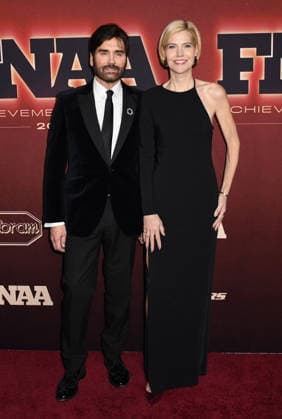 NEW YORK, NY - DECEMBER 3: Michael Atmore and Amanda Smith at the 2025 Footwear News Achievement Awards at Cipriani 25 on December 3, 2025 in New York City. Copyright: xMediaPunchx