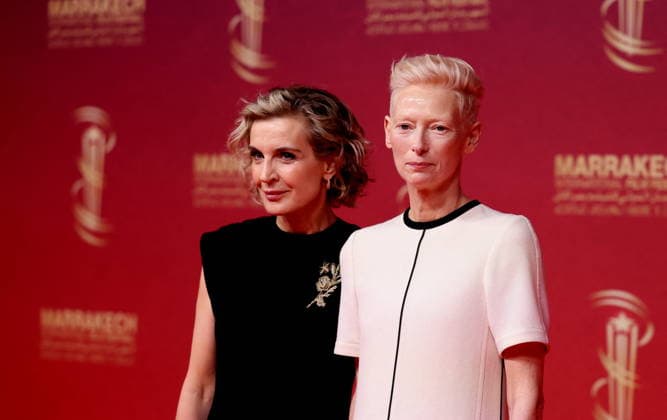 Melita Toscan du Plantier and Tilda Swinton at the 22nd edition of the Marrakech International Film Festival on 3 December 2025 Dominique Jacovides Bestimage 22nd edition of the Marrakech International Film Festival on 3 December 2025 Marrakech Morocco  Copyright: xDOMINIQUExJACOVIDESx xBESTIMAGExDOMINIQUExJACOVIDESx xBESTIMAGEx