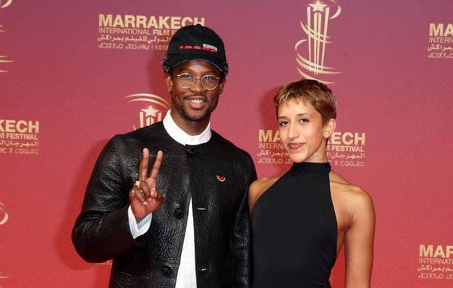 Akinola Davies Jr and Rachel Dargavel at the 22nd edition of the Marrakech International Film Festival on 3 December 2025 Dominique Jacovides Bestimage 22nd edition of the Marrakech International Film Festival on 3 December 2025 Marrakech Morocco  Copyright: xDOMINIQUExJACOVIDESx xBESTIMAGExDOMINIQUExJACOVIDESx xBESTIMAGEx
