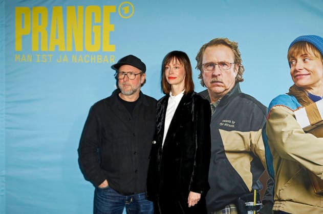 Bjarne Mädel and Katharina Marie Schubert at the preview of the NDR comedy Prange Man ist ja Nachbar at UCI Mundsburg, Hamburg, 03 12 2025 Foto:xC.xTamckex xFuturexImagex prange_5221