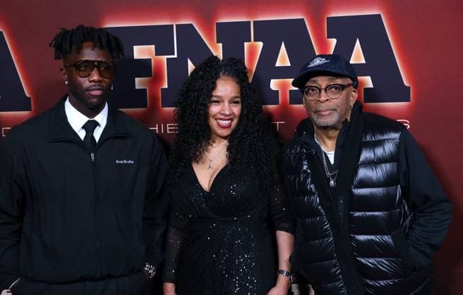 Annual Footwear News Achievement Awards FNAAs - NYC Nigel Sylvester, Sarah Mensah and Spike Lee attend the annual Footwear News Achievement Awards FNAAs at Cipriani in New York, NY on December 3, 2025. Photo by Charles Guerin ABACAPRESS.COM New York City NY United States  Copyright: xGuerinxCharles ABACAx