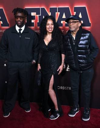 Annual Footwear News Achievement Awards FNAAs - NYC Nigel Sylvester, Sarah Mensah and Spike Lee attend the annual Footwear News Achievement Awards FNAAs at Cipriani in New York, NY on December 3, 2025. Photo by Charles Guerin ABACAPRESS.COM New York City NY United States  Copyright: xGuerinxCharles ABACAx
