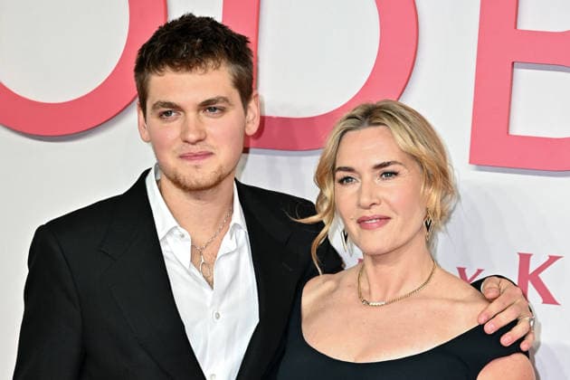 Joe Anders and Kate Winslet attends Goodbye June World Premiere at Curzon Mayfair in London, England. UK. Wednesday 3rd December 2025 Copyright: xJamesxWarrenx ae17p719