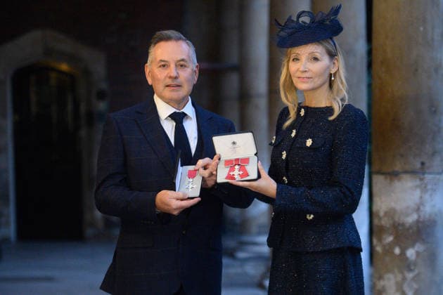 Investiture at St. James s Palace, London, UK - Thursday 04 December 2025 Mr. Raymond Mifsud and Mrs. Amanda Mifsud of Ashford - Co-Founders, Abbie™s Army are awarded an MBE for charitable services to Children and Families dealing with Diffuse Intrinsic Pontine Glioma and to Brain Tumour Research at St. James s Palace, London, England, UK on Thursday 4 December, 2025., Credit:Justin Ng Avalon UK, England, London, St. James s Palace  Copyright: xJustinxNgx xAvalonx 1056528539