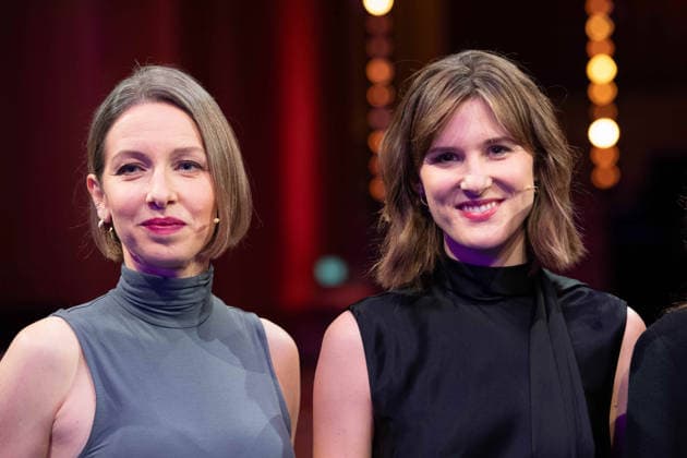 from left Prizewinner Katharina WILLINGER, Prizewinner Sophie von der TANN, Hanns Joachim Friedrichs Prize 2025, award ceremony on 04 12 2025, in Cologne