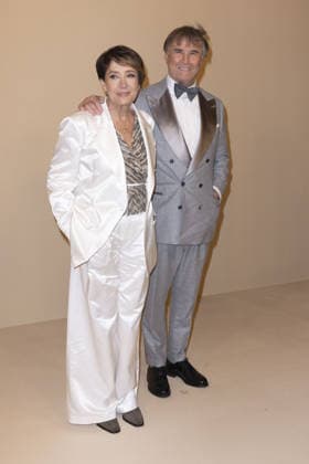 Brunello, Il Visionario Garbato Premiere - Rome ROME, ITALY - DECEMBER 04: Brunello Cucinelli and Federica Benda attend the premiere of Brunello , Il Visionario Garbato at Cinecitta Studios on December 04, 2025 in Rome, Italy. Prima Barol Anadolu Rome Italy. Editorial use only. Please get in touch for any other usage.  Copyright: x2025xAnadoluxPrimaxBarolx