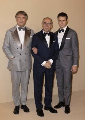 Brunello, Il Visionario Garbato Premiere - Rome ROME, ITALY - DECEMBER 04: Brunello Cucinelli , Giuseppe Tornatore and Saul Nanni attend the premiere of Brunello , Il Visionario Garbato at Cinecitta Studios on December 04, 2025 in Rome, Italy. Prima Barol Anadolu Rome Italy. Editorial use only. Please get in touch for any other usage.  Copyright: x2025xAnadoluxPrimaxBarolx