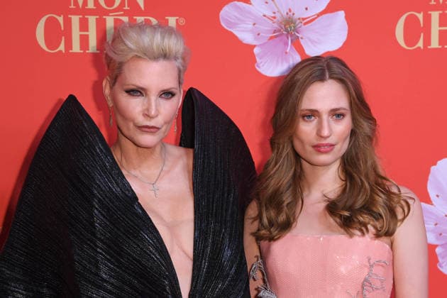 Nadja Auermann with daughter Cosima Auermann at the MON CHERI BARBARA DAY at the Residenz in Munich on 04 12 2025