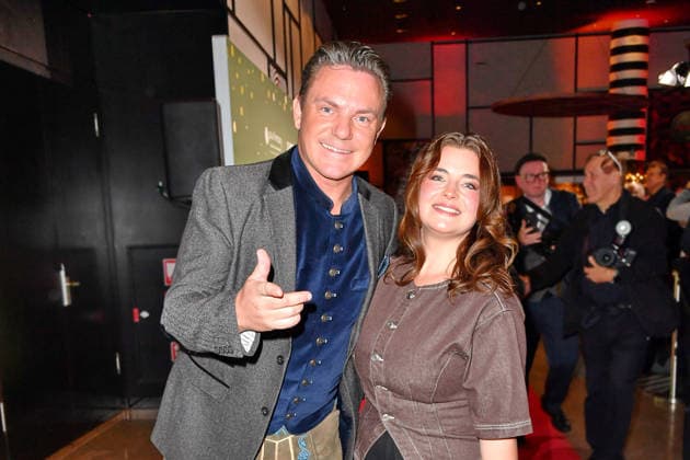 Stefan Mross and Ronja Forcher at the 2 Kindeswohl Berlin Charity Gala 2025 at the Hotel Pullman Berlin Schweizerhof in Berlin 04 12 2025