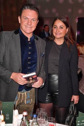 Stefan Mross with partner Eva Luginger at the 2 Kindeswohl Berlin Charity Gala 2025 at the Hotel Pullman Berlin Schweizerhof in Berlin 04 12 2025