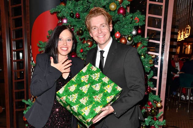 Johannes Heinrichs with his wife Nadja Jo Klapper at the 2 Kindeswohl Berlin Charity Gala 2025 at the Hotel Pullman Berlin Schweizerhof in Berlin 04 12 2025