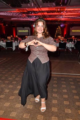 Ronja Forcher at the 2 Kindeswohl Berlin Charity Gala 2025 at the Hotel Pullman Berlin Schweizerhof in Berlin 04 12 2025