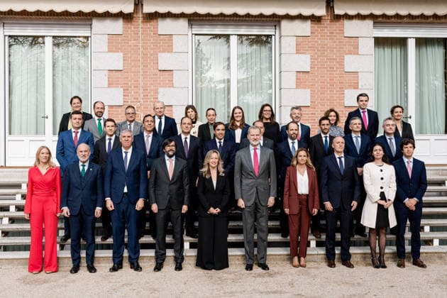 The King receives in audience the Board of Trustees of the Fundación Consejo Espana Colombia King Felipe VI receives in audience a representation of the Board of Trustees of the Fundación Consejo Espana Colombia, at La Zarzuela Palace, on December 5, 2025, in Madrid Spain The Board of Trustees of the Fundación Consejo Espana Colombia, which celebrates its tenth anniversary, aims to facilitate exchanges in both the private and public sectors in both countries 05 DECEMBER 2025 AUDIENCES Carlos Lujá Madrid Madrid Madrid Espana  Copyright: xCarlosxLujanx 7149935