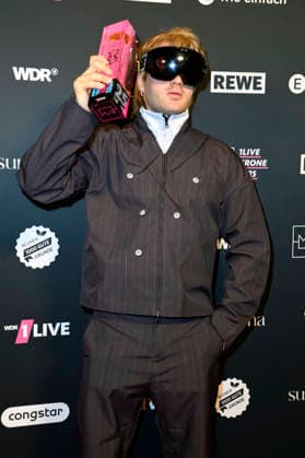 Ski Aggu at the 26 award ceremony of the 1Live Krone 2025 in the Lokschuppen Bielefeld, 04 12 2025 geislerfp_krone2025_6088