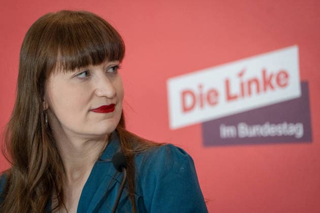 Heidi Reichinnek, Chairwoman of the Die Linke parliamentary group in the German Bundestag, parliamentary group level Heidi Reichinnek, Chairwoman of the Die Linke parliamentary group in the German Bundestag, parliamentary group level, Berlin Berlin Germany Bundestag, parliamentary group level