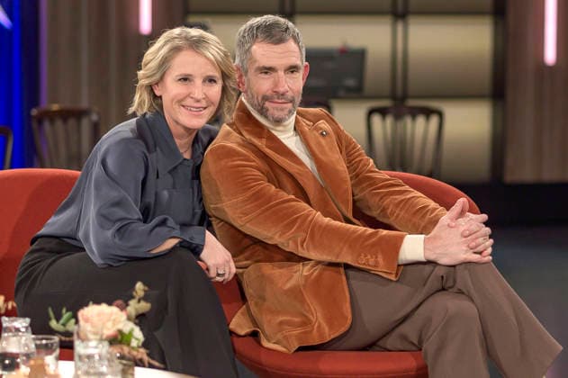 Susan Link and Micky Beisenherz at the recording of the WDR talk show Kölner Treff in WDR Studio BS 3 Cologne, 04 12 2025 Foto:xW.xRanderathx xFuturexImagex koelner_treff0412_5257