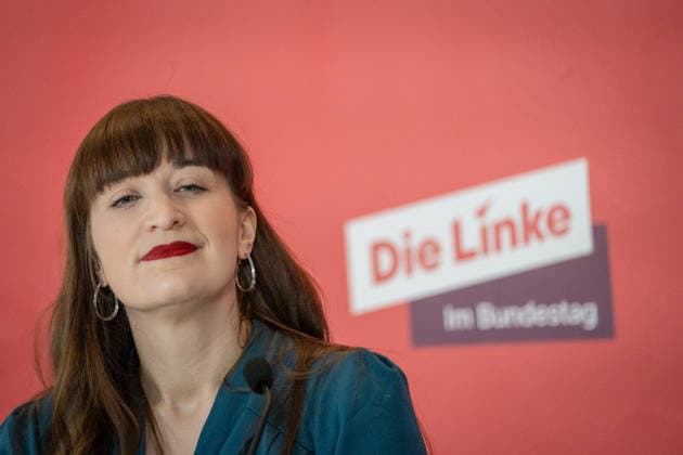 Heidi Reichinnek, Chairwoman of the Die Linke parliamentary group in the German Bundestag, parliamentary group level Heidi Reichinnek, Chairwoman of the Die Linke parliamentary group in the German Bundestag, parliamentary group level, Berlin Berlin Germany Bundestag, parliamentary group level