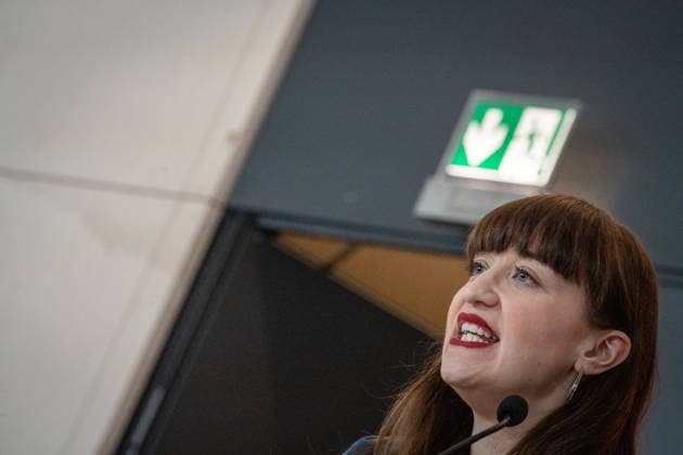 Heidi Reichinnek, Chairwoman of the Die Linke parliamentary group in the German Bundestag, parliamentary group level Heidi Reichinnek, Chairwoman of the Die Linke parliamentary group in the German Bundestag, parliamentary group level, Berlin Berlin Germany Bundestag, parliamentary group level