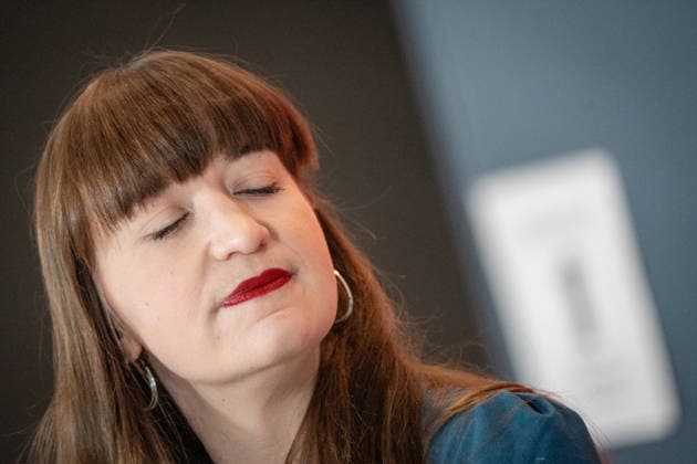 Heidi Reichinnek, Chairwoman of the Die Linke parliamentary group in the German Bundestag, parliamentary group level Heidi Reichinnek, Chairwoman of the Die Linke parliamentary group in the German Bundestag, parliamentary group level, Berlin Berlin Germany Bundestag, parliamentary group level