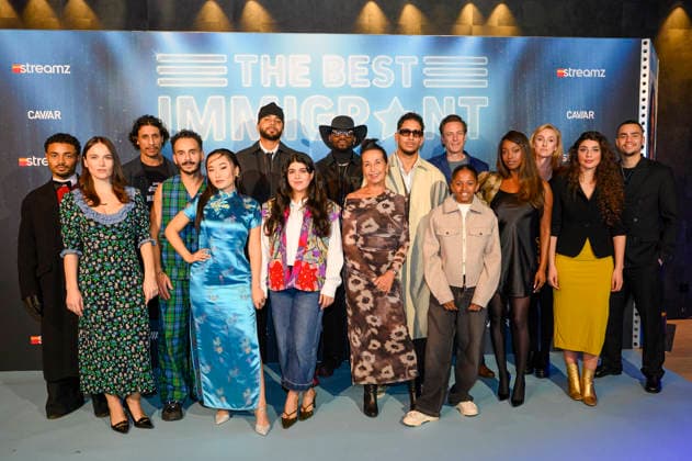 RECORD DATE NOT STATED The Best Immigrant - Premiere Vilvoorde , 04 12 2025 : Premiere of the brand new Streamz Original series The Best Immigrant . Pix : Jennifer Heylen , Charlotte Timmers , Saïd Boumazoughe , Evelyne Chen . Credit : Peter De Smedt CC . Vilvoorde Belgium  Copyright: xContentxCurationx PeterxDexSmedtx xCCx