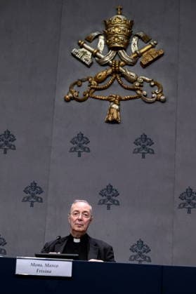 Press conference for the Concert with the Poor Press conference for the Concert with the Poor. Pictured is Don Marco Frisina. Vatican City, Dec 5th, 2025, Credit:Maria Laura Antonelli AGF Avalon Vatican, Vatican City  Copyright: xMariaxLauraxAntonelli AGFx xAvalonx 1056728902