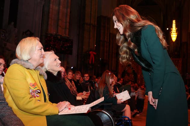 Members Of The Royal Family Attend The Together At Christmas Carol Service LONDON, ENGLAND - DECEMBER 05: Annabel Bosher and Dame Mary Berry speak with Catherine, Princess of Wales at the Together At Christmas Carol Service at Westminster Abbey on December 05, 2025 in London, England. Led by The Princess and supported by The Royal Foundation, the annual event offered a chance to pause and reflect on the values of love, compassion, and the connections we share. The service also highlighted remarkable individuals from across the UK who have demonstrated extraordinary kindness, empathy, and support within their communities., Credit:Chris Jackson Avalon United Kingdom, England, London, Westminster Abbey  Copyright: xChrisxJacksonx xAvalonx 1056773150