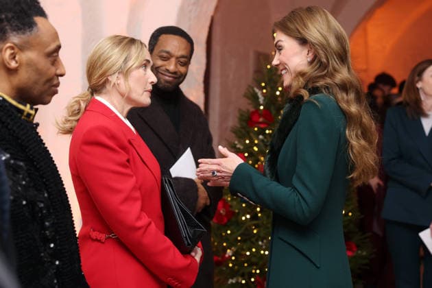 Members Of The Royal Family Attend The Together At Christmas Carol Service LONDON, ENGLAND - DECEMBER 05: Kate Winslet speaks with Catherine, Princess of Wales at the Together At Christmas Carol Service at Westminster Abbey on December 05, 2025 in London, England. Led by The Princess and supported by The Royal Foundation, the annual event offered a chance to pause and reflect on the values of love, compassion, and the connections we share. The service also highlighted remarkable individuals from across the UK who have demonstrated extraordinary kindness, empathy, and support within their communities., Credit:Chris Jackson Avalon United Kingdom, England, London, Westminster Abbey  Copyright: xChrisxJacksonx xAvalonx 1056773396