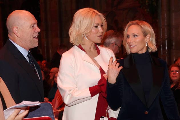 Members Of The Royal Family Attend The Together At Christmas Carol Service LONDON, ENGLAND - DECEMBER 05: Mike Tindall, Hannah Waddingham and Zara Tindall attend the Together At Christmas Carol Service at Westminster Abbey on December 05, 2025 in London, England. Led by The Princess and supported by The Royal Foundation, the annual event offered a chance to pause and reflect on the values of love, compassion, and the connections we share. The service also highlighted remarkable individuals from across the UK who have demonstrated extraordinary kindness, empathy, and support within their communities., Credit:Chris Jackson Avalon United Kingdom, England, London, Westminster Abbey  Copyright: xChrisxJacksonx xAvalonx 1056773581