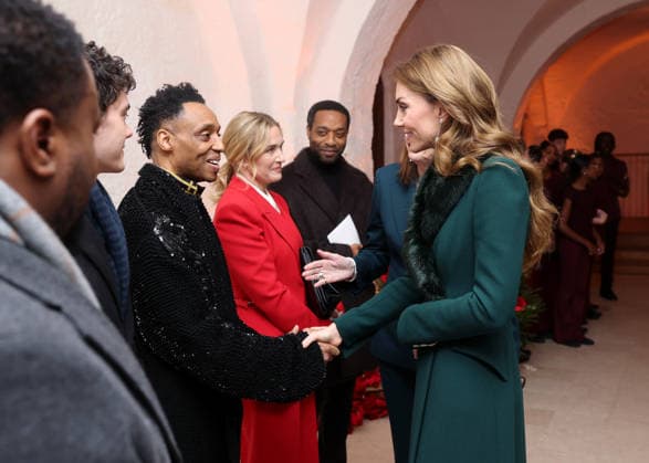 Members Of The Royal Family Attend The Together At Christmas Carol Service LONDON, ENGLAND - DECEMBER 05: Paul Gladstone Reid speaks with Catherine, Princess of Wales at the Together At Christmas Carol Service at Westminster Abbey on December 05, 2025 in London, England. Led by The Princess and supported by The Royal Foundation, the annual event offered a chance to pause and reflect on the values of love, compassion, and the connections we share. The service also highlighted remarkable individuals from across the UK who have demonstrated extraordinary kindness, empathy, and support within their communities., Credit:Chris Jackson Avalon United Kingdom, England, London, Westminster Abbey  Copyright: xChrisxJacksonx xAvalonx 1056773749