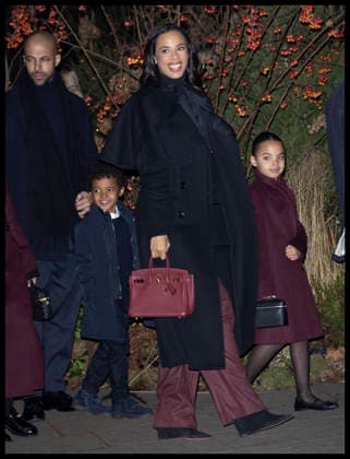 . 05 12 2025. London, United Kingdom. Marvin and Rochelle Humes and family arriving at the Together at Christmas carol service at Westminster Abbey in London.  xStephenxLockx xi-Imagesx IIM-26438-0047