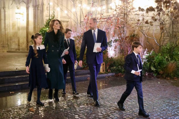 Members Of The Royal Family Attend The Together At Christmas Carol Service LONDON, ENGLAND - DECEMBER 05: Princess Charlotte of Wales, Catherine, Princess of Wales, Prince George of Wales, Prince William, Prince of Wales and Prince Louis of Wales depart from the Together At Christmas Carol Service at Westminster Abbey on December 05, 2025 in London, England. Led by The Princess and supported by The Royal Foundation, the annual event offered a chance to pause and reflect on the values of love, compassion, and the connections we share. The service also highlighted remarkable individuals from across the UK who have demonstrated extraordinary kindness, empathy, and support within their communities., Credit:Chris Jackson Avalon United Kin  Copyright: xChrisxJacksonx xAvalonx 1056827922