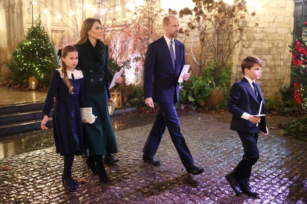 Members Of The Royal Family Attend The Together At Christmas Carol Service LONDON, ENGLAND - DECEMBER 05: Princess Charlotte of Wales, Catherine, Princess of Wales, Prince George of Wales, Prince William, Prince of Wales and Prince Louis of Wales depart from the Together At Christmas Carol Service at Westminster Abbey on December 05, 2025 in London, England. Led by The Princess and supported by The Royal Foundation, the annual event offered a chance to pause and reflect on the values of love, compassion, and the connections we share. The service also highlighted remarkable individuals from across the UK who have demonstrated extraordinary kindness, empathy, and support within their communities., Credit:Chris Jackson Avalon United Kin  Copyright: xChrisxJacksonx xAvalonx 1056827987