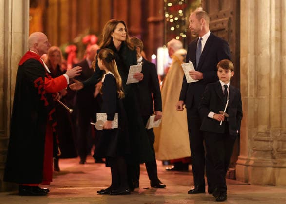 Members Of The Royal Family Attend The Together At Christmas Carol Service LONDON, ENGLAND - DECEMBER 05: Princess Charlotte of Wales, Catherine, Princess of Wales, Prince George of Wales, Prince William, Prince of Wales and Prince Louis of Wales depart from the Together At Christmas Carol Service at Westminster Abbey on December 05, 2025 in London, England. Led by The Princess and supported by The Royal Foundation, the annual event offered a chance to pause and reflect on the values of love, compassion, and the connections we share. The service also highlighted remarkable individuals from across the UK who have demonstrated extraordinary kindness, empathy, and support within their communities., Credit:Chris Jackson Avalon United Kin  Copyright: xChrisxJacksonx xAvalonx 1056828394
