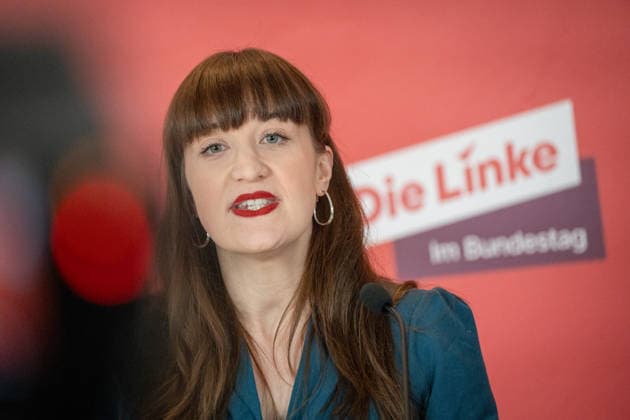 Heidi Reichinnek, Chairwoman of the Die Linke parliamentary group in the German Bundestag, parliamentary group level Heidi Reichinnek, Chairwoman of the Die Linke parliamentary group in the German Bundestag, parliamentary group level, Berlin Berlin Germany Bundestag, parliamentary group level