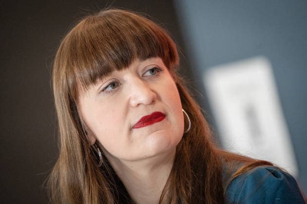 Heidi Reichinnek, Chairwoman of the Die Linke parliamentary group in the German Bundestag, parliamentary group level Heidi Reichinnek, Chairwoman of the Die Linke parliamentary group in the German Bundestag, parliamentary group level, Berlin Berlin Germany Bundestag, parliamentary group level