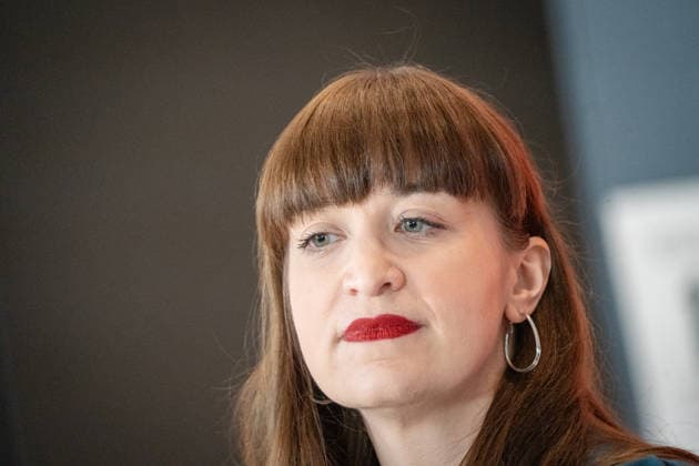 Heidi Reichinnek, Chairwoman of the Die Linke parliamentary group in the German Bundestag, parliamentary group level Heidi Reichinnek, Chairwoman of the Die Linke parliamentary group in the German Bundestag, parliamentary group level, Berlin Berlin Germany Bundestag, parliamentary group level