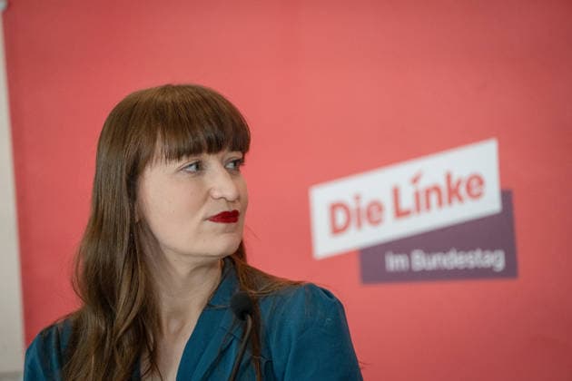Heidi Reichinnek, Chairwoman of the Die Linke parliamentary group in the German Bundestag, parliamentary group level Heidi Reichinnek, Chairwoman of the Die Linke parliamentary group in the German Bundestag, parliamentary group level, Berlin Berlin Germany Bundestag, parliamentary group level