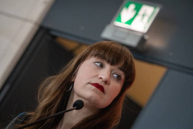 Heidi Reichinnek, Chairwoman of the Die Linke parliamentary group in the German Bundestag, parliamentary group level Heidi Reichinnek, Chairwoman of the Die Linke parliamentary group in the German Bundestag, parliamentary group level, Berlin Berlin Germany Bundestag, parliamentary group level