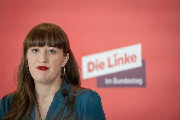 Heidi Reichinnek, Chairwoman of the Die Linke parliamentary group in the German Bundestag, parliamentary group level Heidi Reichinnek, Chairwoman of the Die Linke parliamentary group in the German Bundestag, parliamentary group level, Berlin Berlin Germany Bundestag, parliamentary group level