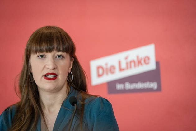 Heidi Reichinnek, Chairwoman of the Die Linke parliamentary group in the German Bundestag, parliamentary group level Heidi Reichinnek, Chairwoman of the Die Linke parliamentary group in the German Bundestag, parliamentary group level, Berlin Berlin Germany Bundestag, parliamentary group level