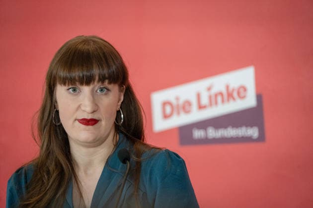 Heidi Reichinnek, Chairwoman of the Die Linke parliamentary group in the German Bundestag, parliamentary group level Heidi Reichinnek, Chairwoman of the Die Linke parliamentary group in the German Bundestag, parliamentary group level, Berlin Berlin Germany Bundestag, parliamentary group level
