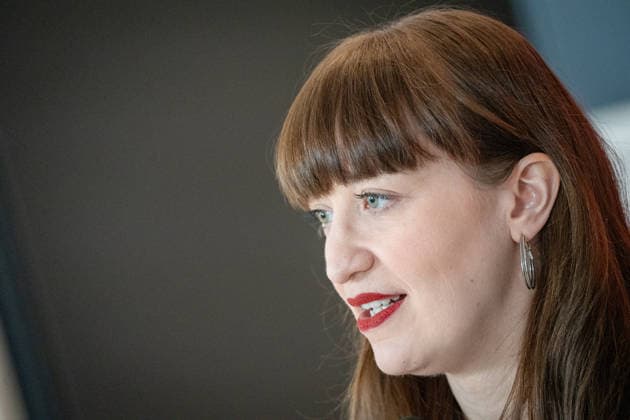 Heidi Reichinnek, Chairwoman of the Die Linke parliamentary group in the German Bundestag, parliamentary group level Heidi Reichinnek, Chairwoman of the Die Linke parliamentary group in the German Bundestag, parliamentary group level, Berlin Berlin Germany Bundestag, parliamentary group level