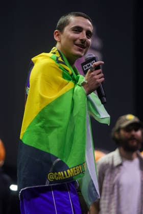 SaO PAULO, SP - 05.12.2025: CCXP25 - Actor TimothÃ e Chalamet during a Diamond Films panel on the Thunder Stage at CCXP25 on Friday night (05) held at Sao Paulo Expo, south of the capital. x2854051x  YurixMurakami