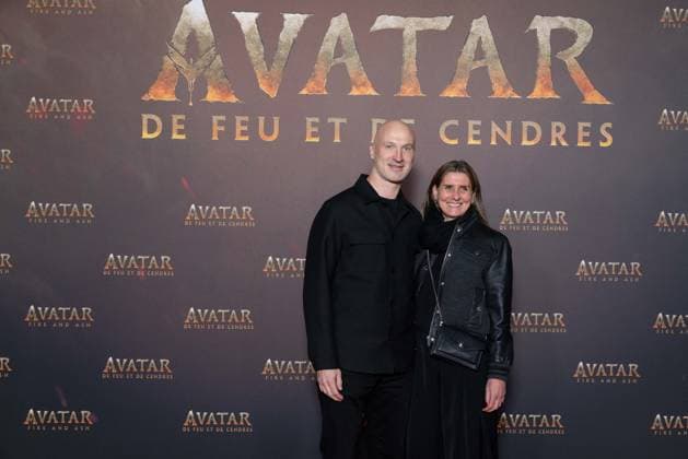 Avatar: Fire And Ash European Premiere Guest and VIP - Paris AJ Former handball player Thierry Omeyer and his wife Laurence Omeyer attends the Avatar: Fire And Ash European Premiere on December 5, 2025 at the Seine Musicale in Boulogne-Billancourt, near Paris, France. Photo by Alexis Jumeau ABACAPRESS.COM Paris France  Copyright: xJumeauxAlexis ABACAx