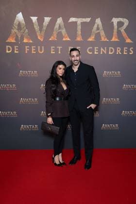 Avatar: Fire And Ash European Premiere Guest and VIP - Paris AJ Brazilian content creator Louana Franco Silva and French former football player Adil Rami attends the Avatar: Fire And Ash European Premiere on December 5, 2025 at the Seine Musicale in Boulogne-Billancourt, near Paris, France. Photo by Alexis Jumeau ABACAPRESS.COM Paris France  Copyright: xJumeauxAlexis ABACAx