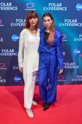 Katrin Goemann Elsner and Luisa Lulu Goemann Opening of the exhibition POLAR EXPERIENCE The immersive exhibition about the Arctic and Antarctic in the Arena Berlin on 05 12 2025 Opening Polar Experience