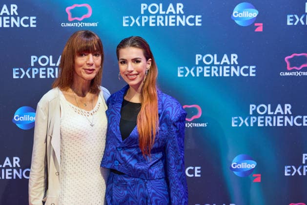 Katrin Goemann Elsner and Luisa Lulu Goemann Opening of the exhibition POLAR EXPERIENCE The immersive exhibition about the Arctic and Antarctic in the Arena Berlin on 05 12 2025 Opening Polar Experience